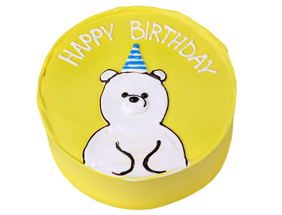 Бенто торт &laquo;Happy Birthday&raquo; (white bear) - 1 изображение